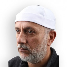 Takke - Cırt Cırtlı Bere Model Beyaz